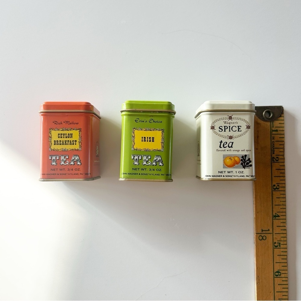 Vintage John Wagner & Sons Tea Tins Ceylon Breakfast Spice & Irish - Picture 9 of 10